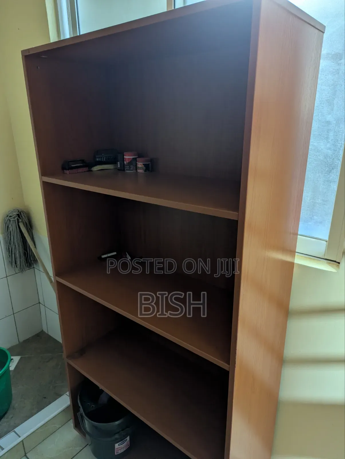 Bookshelf, Study Table and Drawers All in One