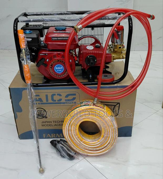 Aico Japan Ac835ps 4-Stroke 8.5hp Trolley Sprayer With 50m Pipe