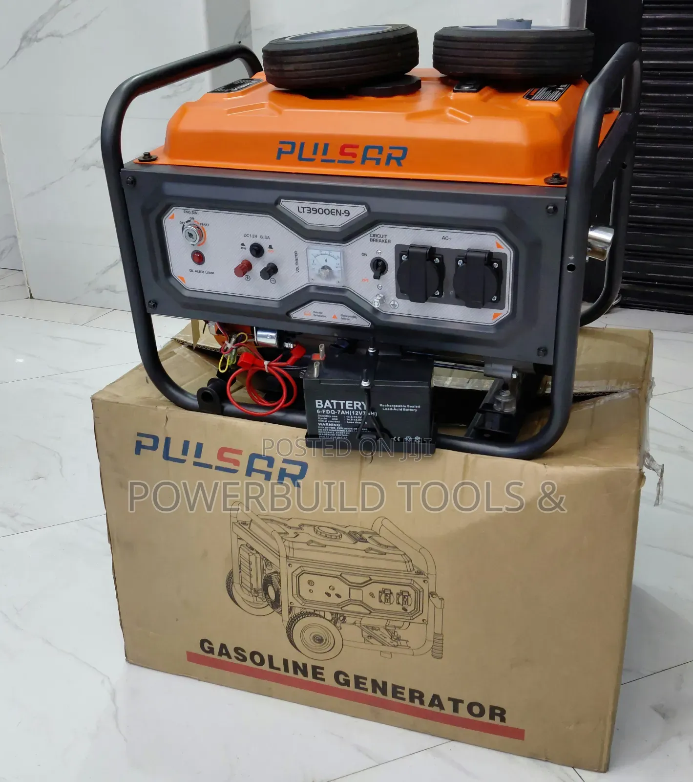 Pulsar 4kva Petrol Generator Keystart With Wheels and Handle