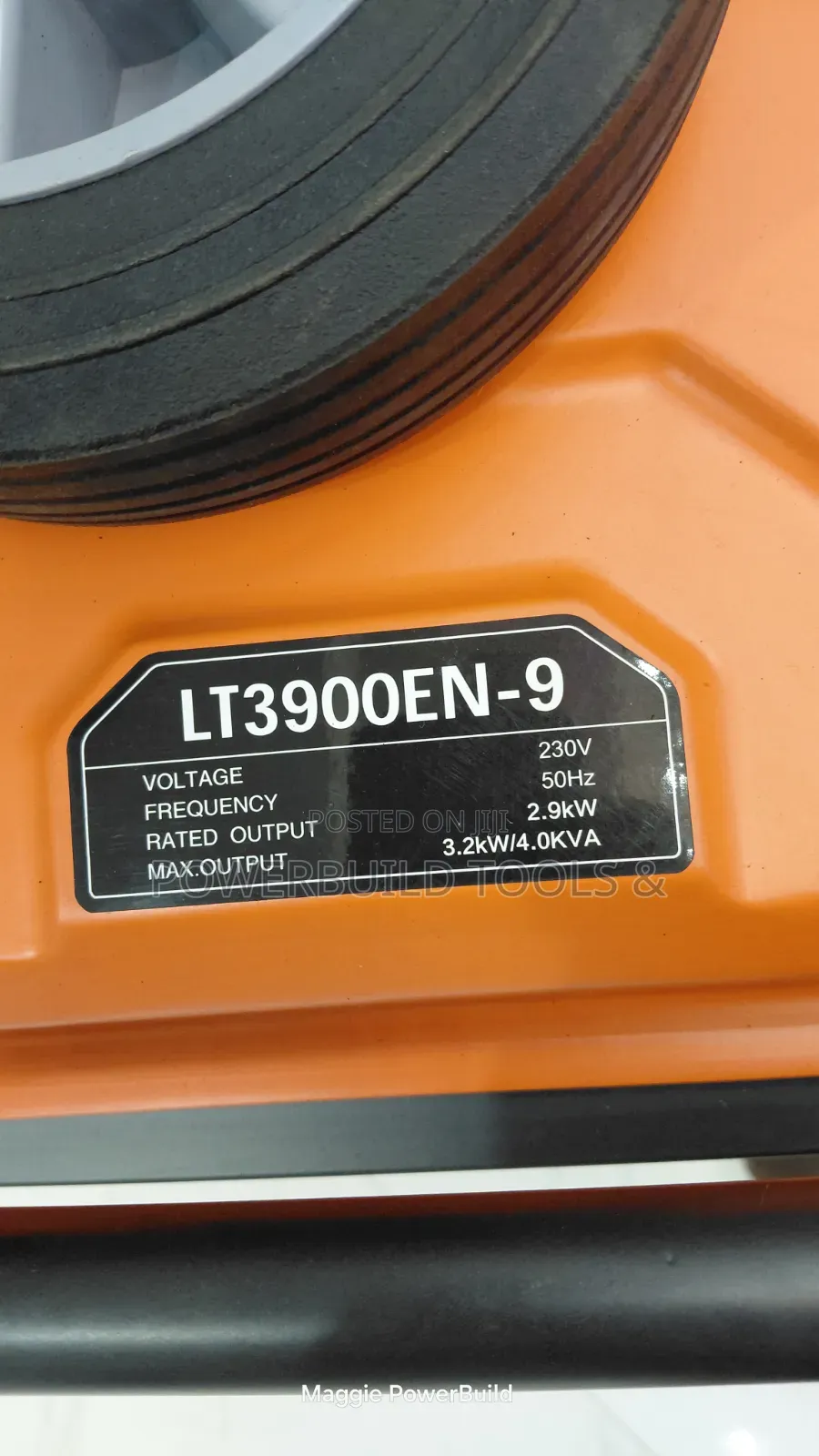 Pulsar 4kva Petrol Generator Keystart With Wheels and Handle