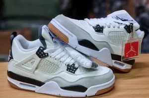 Pine Black Unisex Air Jordan 4 J4 Sneakers Size 37 to 45