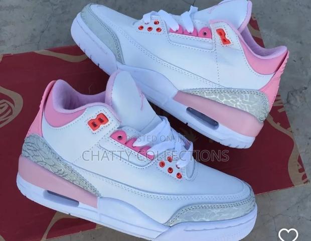 Retro Pink Air Jordan 3 J3 Sneakers Size 37 to 45 - thumbnail 2