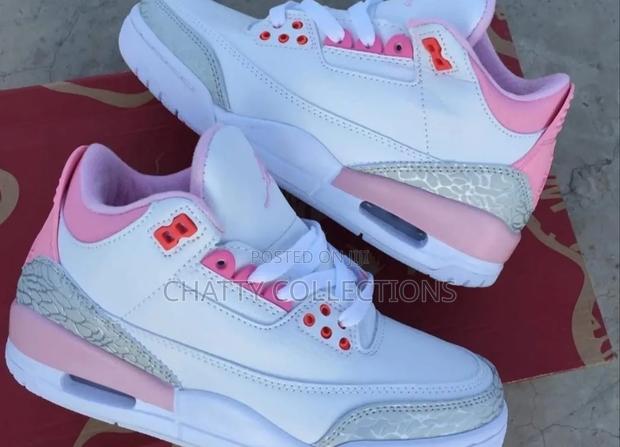 Retro Pink Air Jordan 3 J3 Sneakers Size 37 to 45 - thumbnail 3