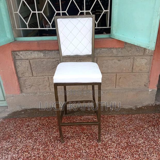 Resplendent White High Stools - main view