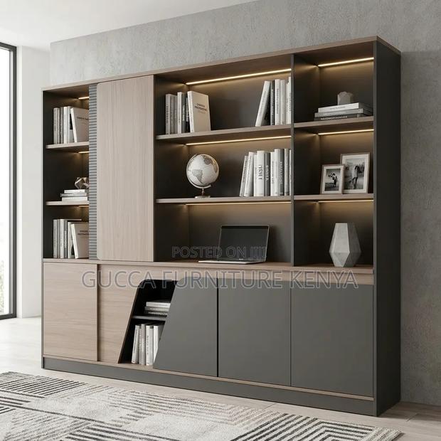 Modern Executive Storage Cabinet With Light - thumbnail 5