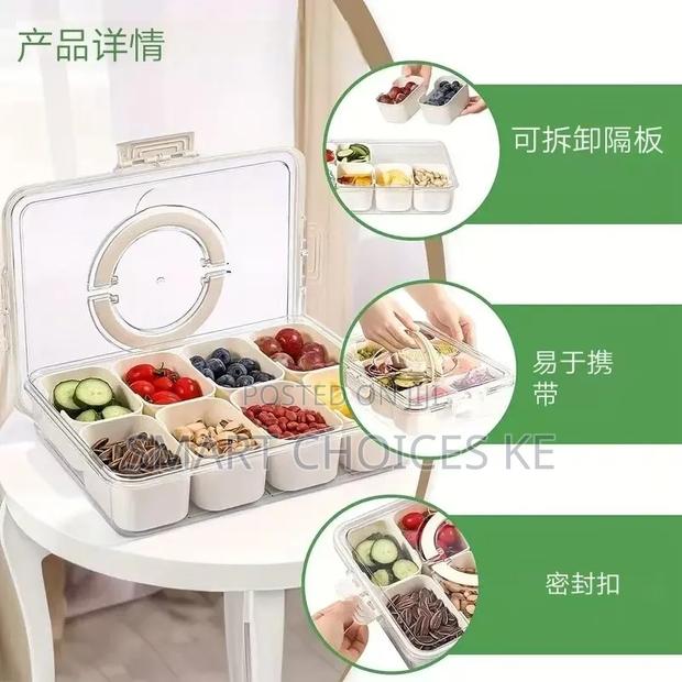 10-Compartment Clear Fridge Box - thumbnail 2