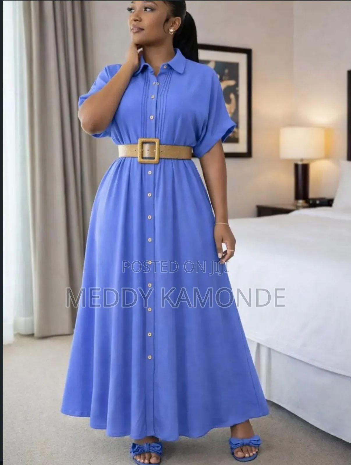 Dark Brown Trendy Long Dress