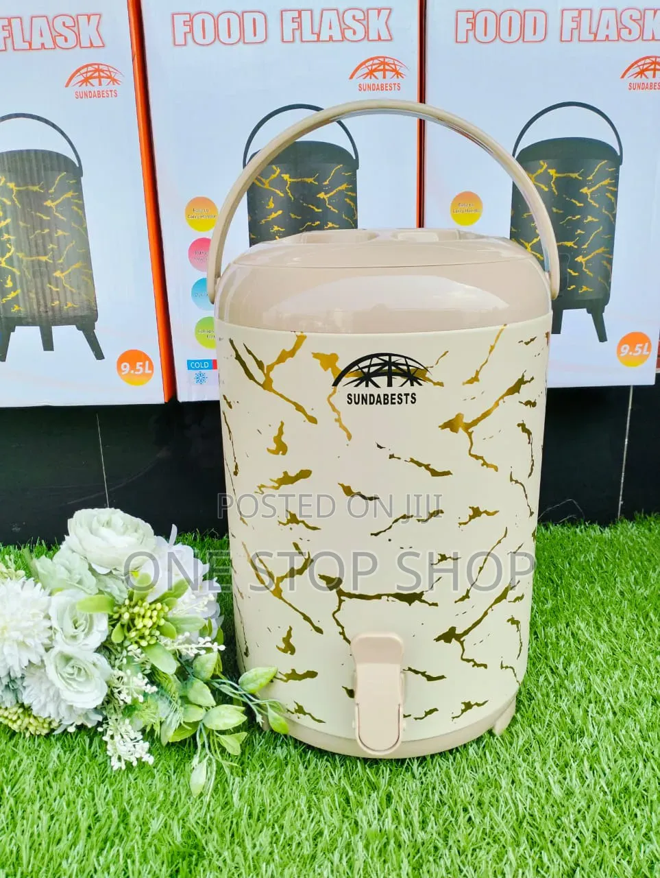 Sundabests 9.5l Tea Urn With Baije_gopd Marble Finish