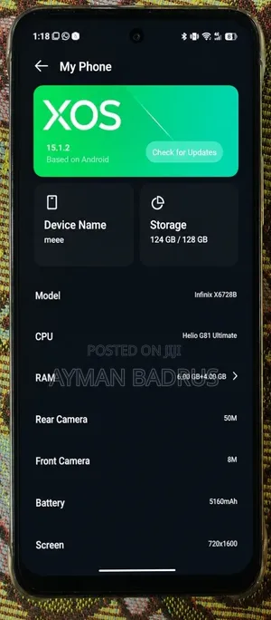 Infinix Hot 60i 128 GB White