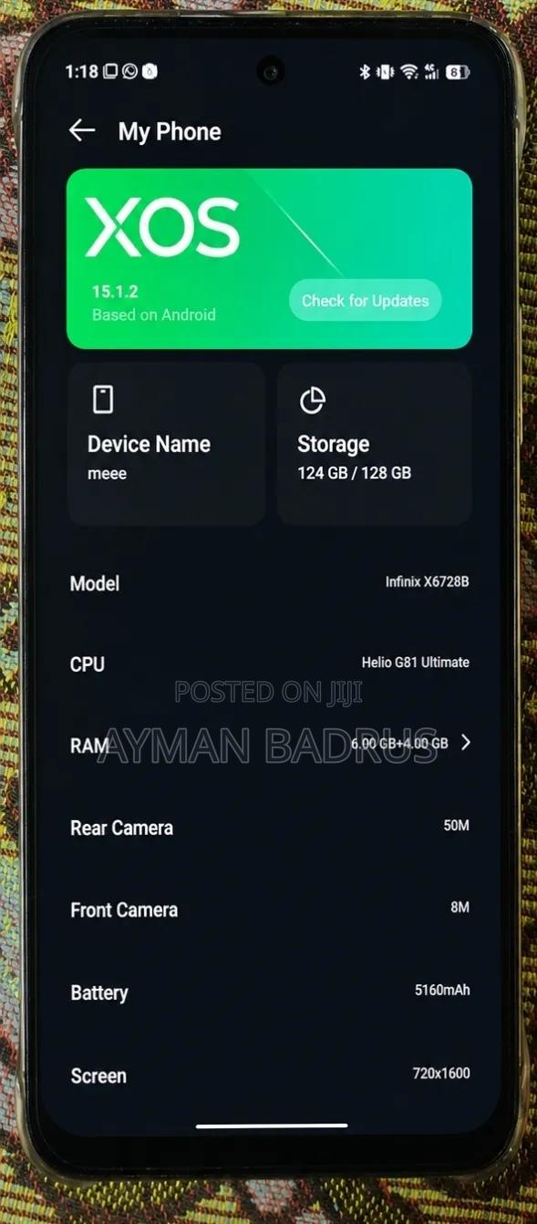 Infinix Hot 60i 128 GB White - thumbnail 2
