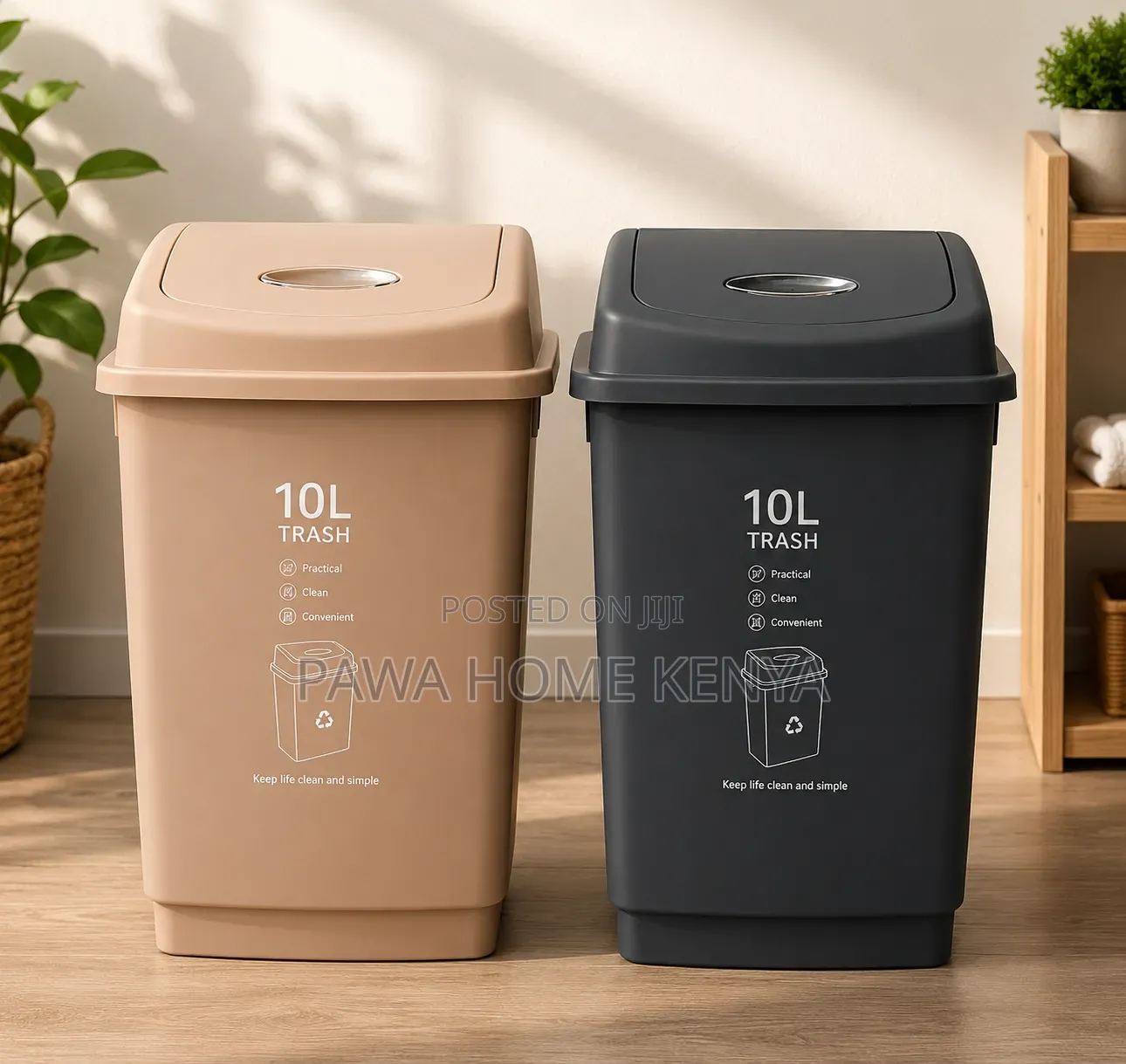 10l Plastic Dustbin / Trashbin