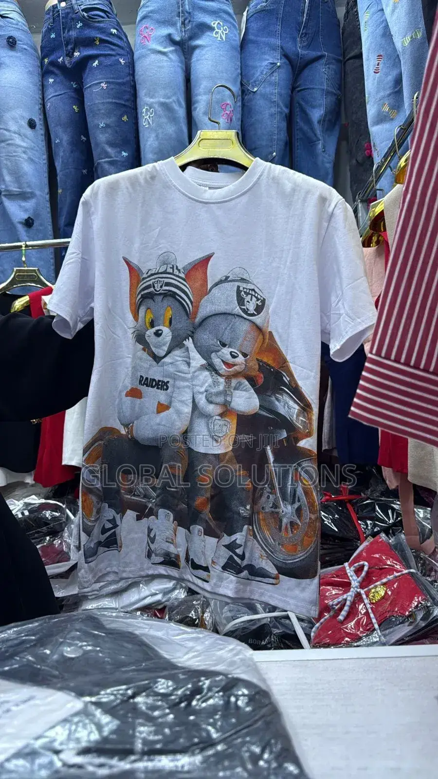 Graphic T-Shirt Featuring a Tom and Jerry Design in a Las Vegas