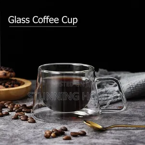 Double Walled Coffee Glass Cup