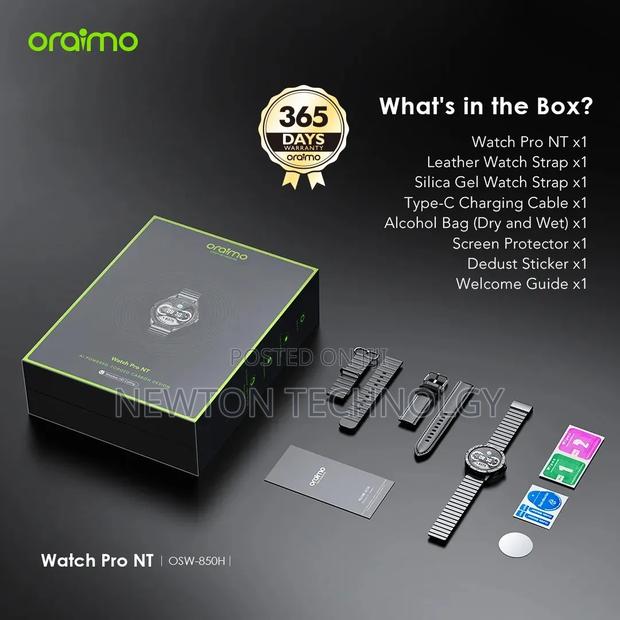 Oraimo *Watch Pro Nt* Osw-850h 1.43" Amoled Ai Powered Smart Watch