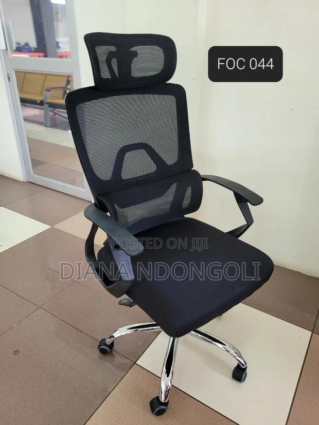 Orthopedic High Back Mesh Office Chair ~ Headrest, Lumbar Support