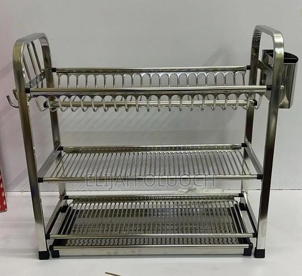 Heavy Duty Kitchen 3 Tier Dish Rack Available*
Material; Alluminium - thumbnail 2