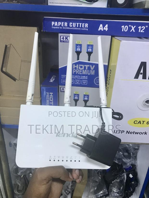 Professionally Refurbished Tenda F3 N300 Router-Easy Setup, 3 Antennas