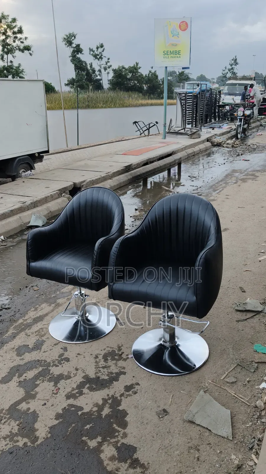 Hydraulic Leather Salon Seats/ Hydraulic Styling Seats