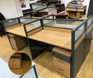 Modern 4 Person Workstation Nairobi – Space Saving Design