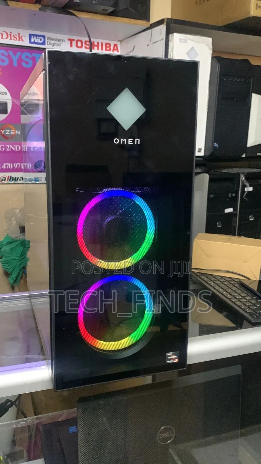 Desktop Computer HP Omen 40L 16GB AMD Ryzen 5 HDD+SSD 512GB