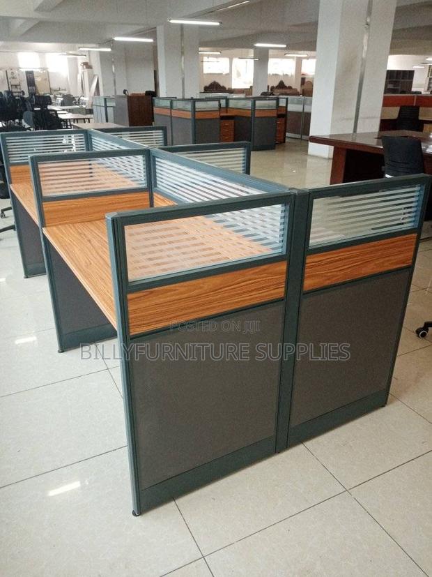 Office Cluster Desk 4 Way Nairobi – Space Efficient Furniture