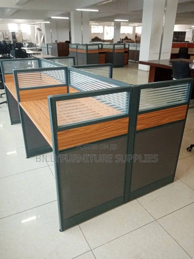 Office Cluster Desk 4 Way Nairobi – Space Efficient Furniture