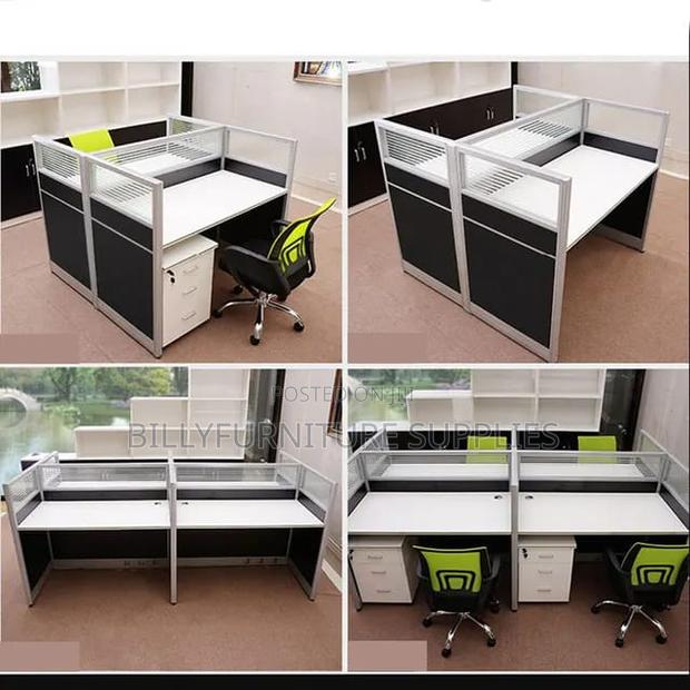 4 Way Workstation Table Nairobi – Professional Team Desk