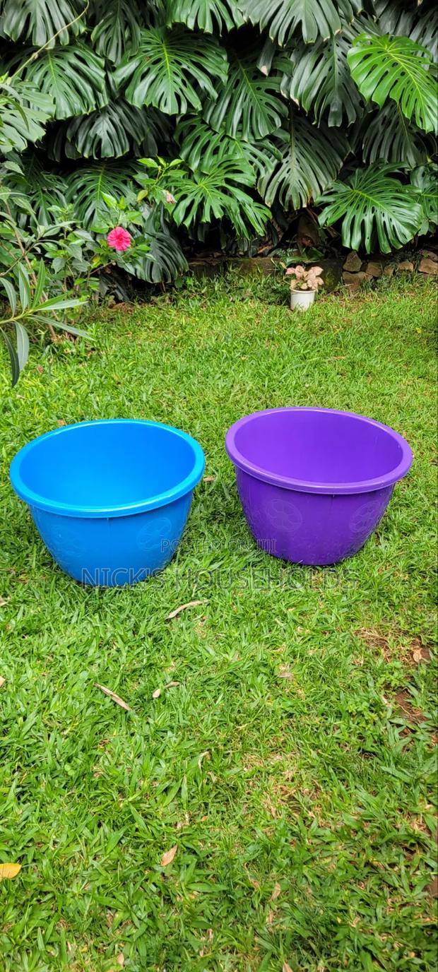 Blue and Purple Laundry Basin, Quality Plastic Basin, 50l