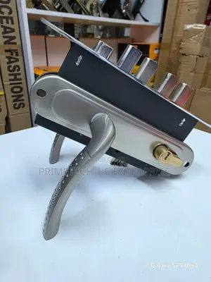 Perfect 5 Pin Steel/Mahogany Door Lock