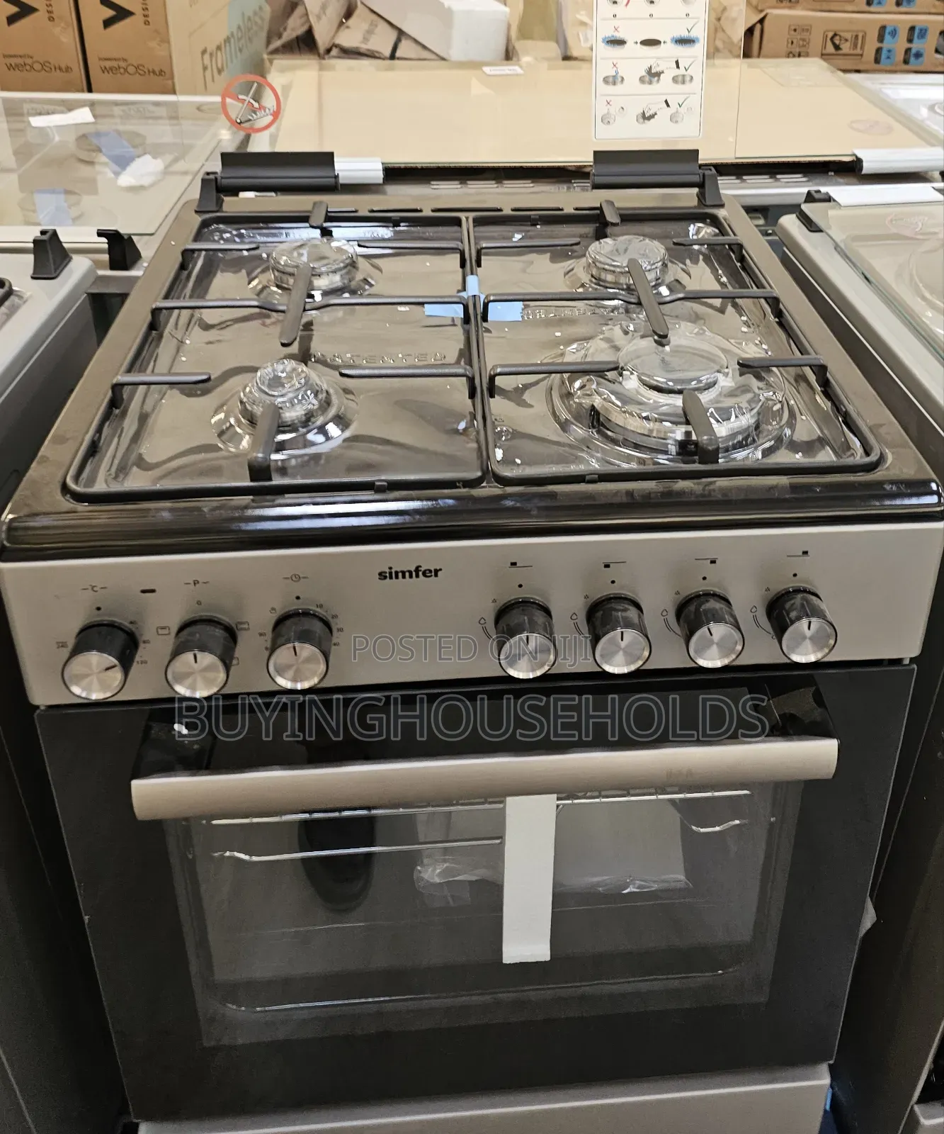 Simfer 60x60 All Gas Cooker Brand New!