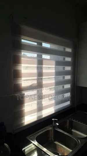 Office Kitchen, Roller Horizontal Window Blinds