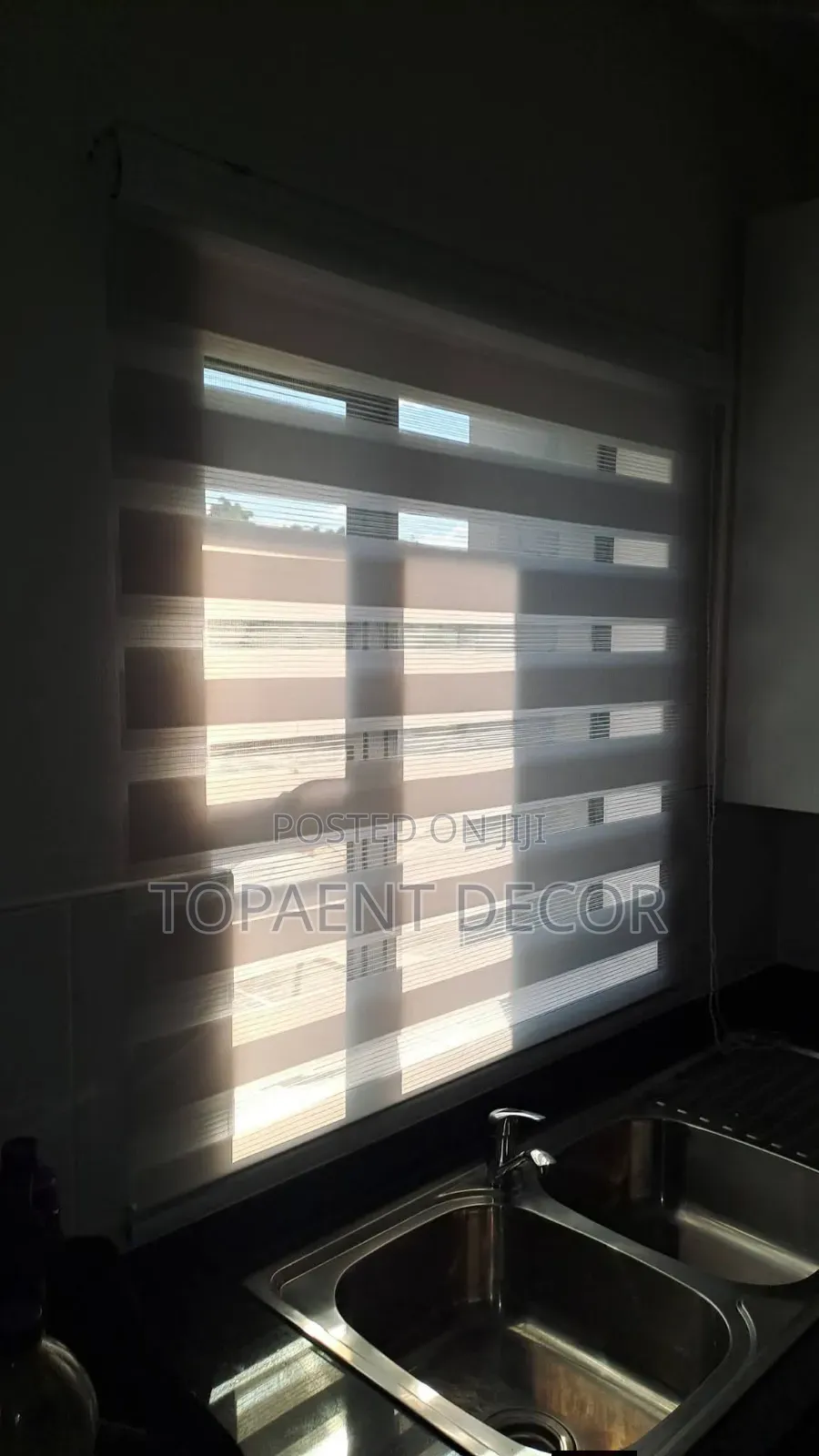 Office Kitchen, Roller Horizontal Window Blinds
