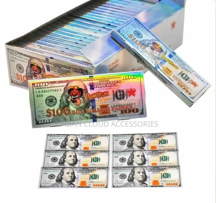 $100 Dollar Bill Rolling Paper Kingsize