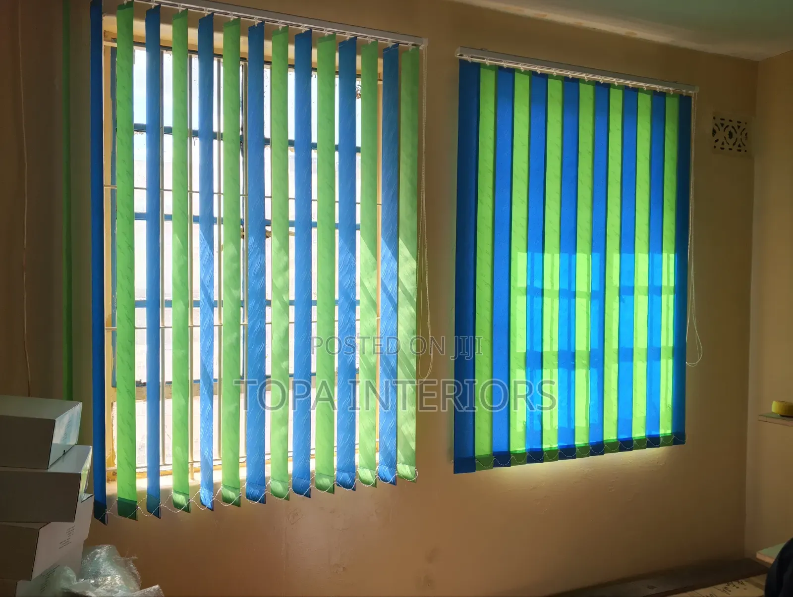 Vertical Window Blinds for Office Light Management