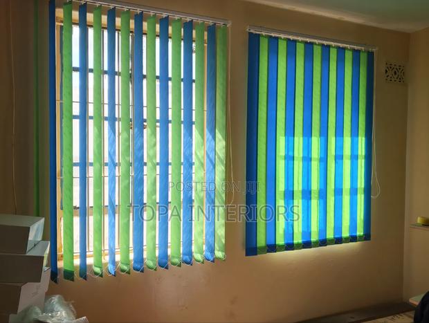 Vertical Window Blinds for Office Light Management
