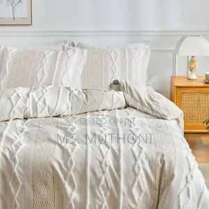  Extra Big Luxury Textured Duvet Cover Set 