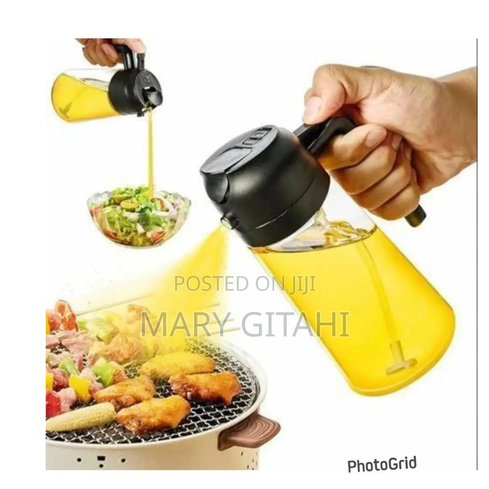 2 Way 450ml Spray or Pour Glass Oil Dispenser Now