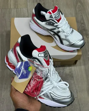Asics With Some White and Red