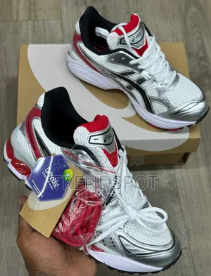 Asics With Some White and Red