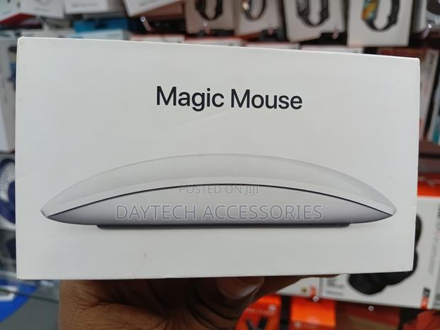 This Is an Apple Magic Mouse in White With a Multi-Touch Surface. - thumbnail 4