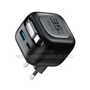 Havit Uc250 35w Gan Fast Charging Travel Charger With Stretch Cable