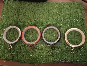 Noiseless Round Plastic Coated Metallic Drapery Curtain Rings