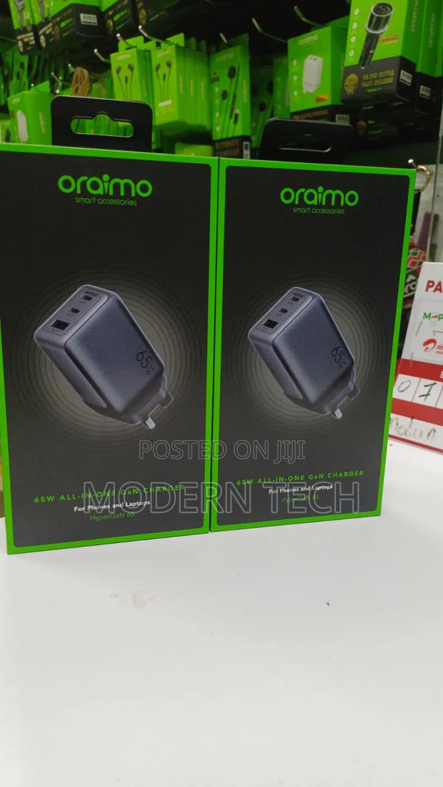 Oraimo Hypergan 65 High-Speed Usb-C Wall Charger Kit - thumbnail 2