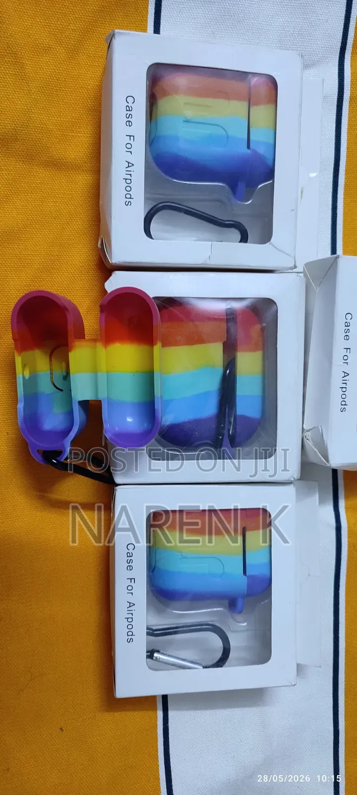 Apple Watch Tampered Glass/Silicone Rainbow Airpod Case Straps