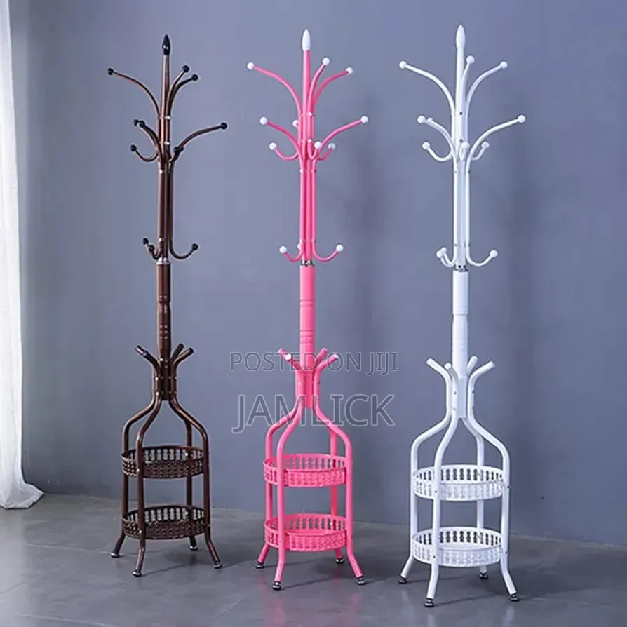 Free-standing Metal Coat Rack - Id