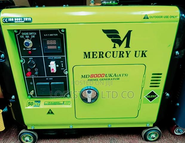 Diesel Silent Generator 8kva Mercury Uk Model