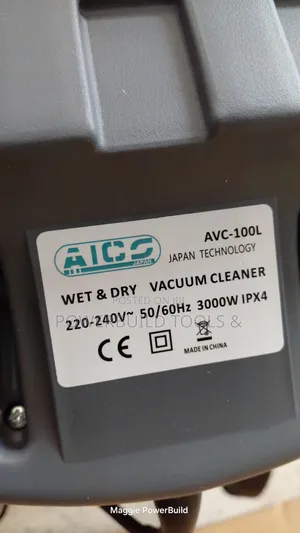Aico Japan Avc-100l Industrial Wet and Dry Vacuum Cleaner Complete