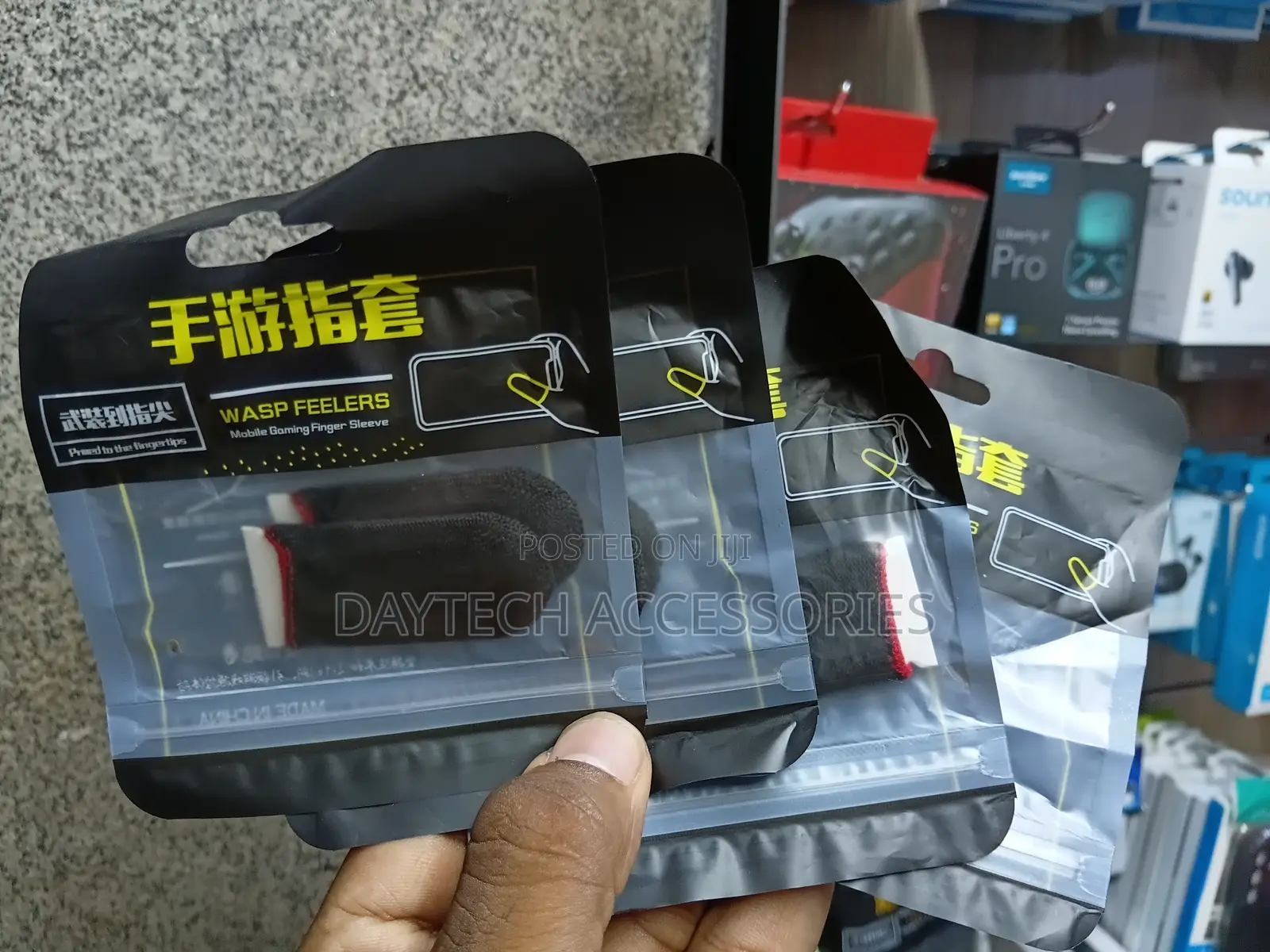 Gaming Finger Sleeve Set - 2 Pairs, High Sensitivity, Anti-slip
