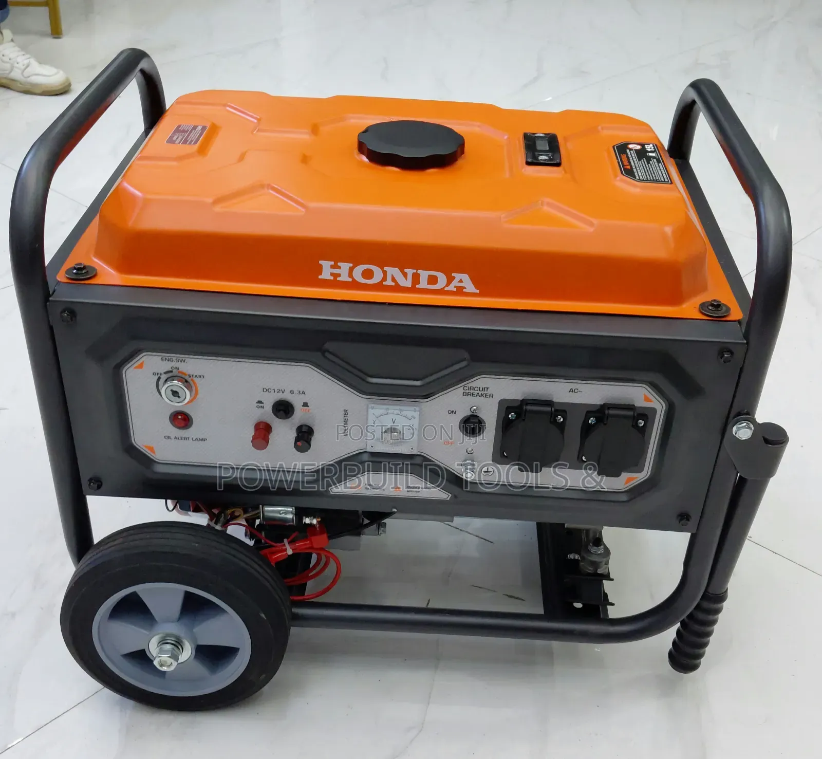 Honda 7.5kva Gasoline Keystart Generator 8hp Engine Portable