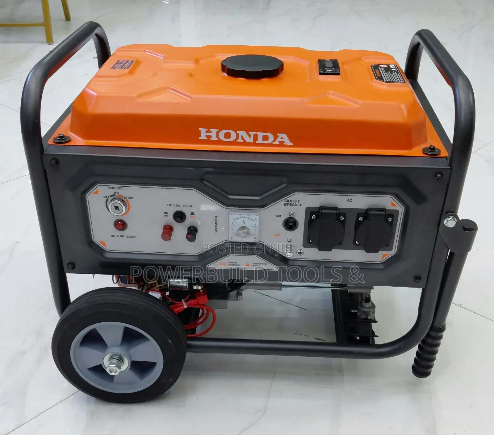 Honda 7.5kva Gasoline Keystart Generator 8hp Engine Portable